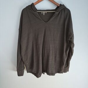 Loft Black XL Sweatshirt Cotton After‎ Beach Sweatshirt Hoodie